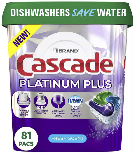 Cascade 白金Plus清新香氛, 1個, 1.31kg