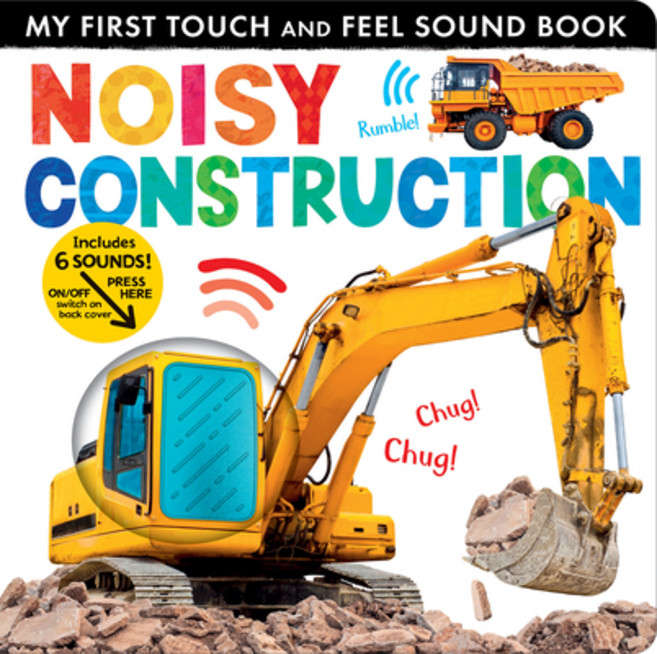 (英文圖書)Noisy Construction: My First Touch and Feel Sound Book Board Books, Tiger Tales, 英文, 硬頁書
