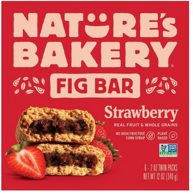 nature's bakery 餅乾 草莓風味, 6包, 57g