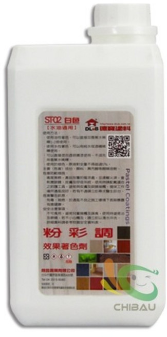 漆寶 德寶 萬能著色劑 水性漆通用 DIY牆面色彩調色, ST-02白色, 1個, 1L