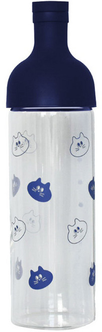 IPPINSHA 逸品社 療癒貓咪冷泡壺, 1個, 750ml, 藍色