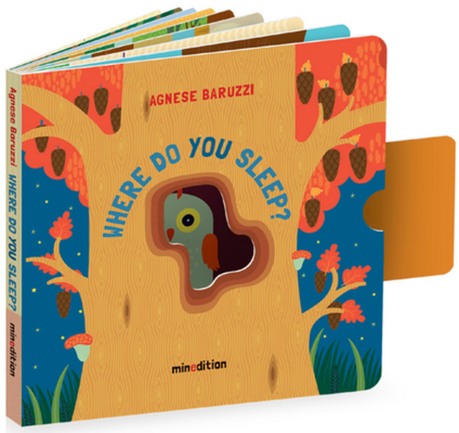 (英文圖書)Where Do You Sleep? (a Pull Tab Book) Board Books, Minedition, 英文, 硬頁書