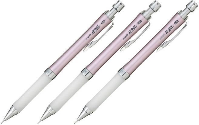 Uni 三菱 a gel 自動鉛筆 M5-807GG N13 高貴粉, 3個, 0.5mm