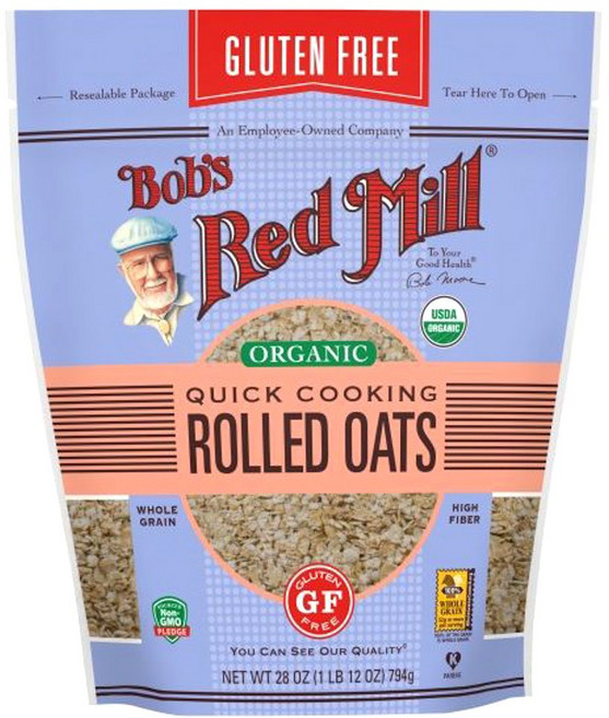 Bob's Red Mill 快煮燕麥片 無麩質, 1個, 794g