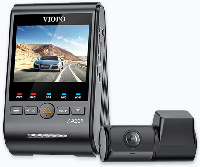 雙鏡頭 4K 行車記錄器 前後 STARVIS 2 IMX678 台灣代理, VIOFO A329 2CH, 512GB