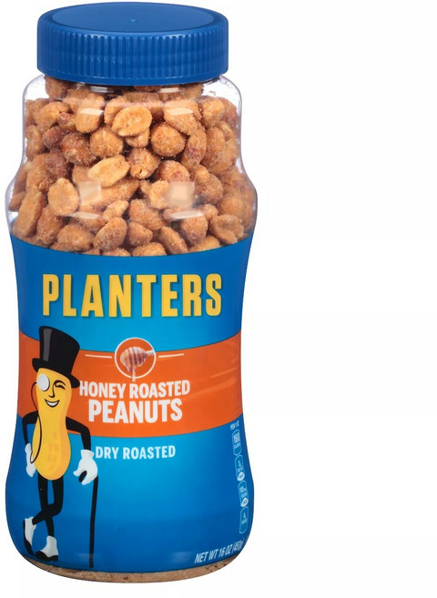 PLANTERS 乾烤蜂蜜花生, 453g, 1瓶