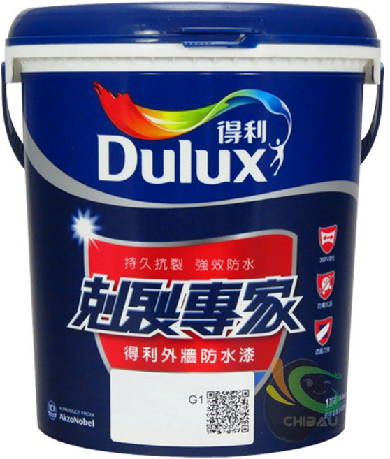 得利 剋裂專家外牆防水漆 A955, 1罐, 水藍, 3.785L