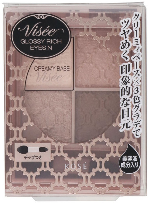 KOSE 高絲 晶緞璃花眼影盒, 1盒, BR-5 栗皮茶樁棕