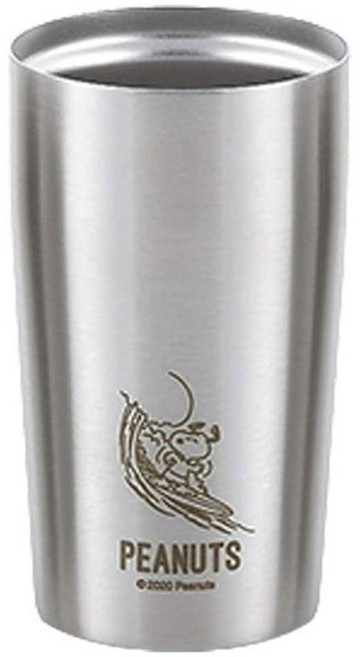 真空不鏽鋼保溫杯, 1個, 320ml, 衝浪史努比