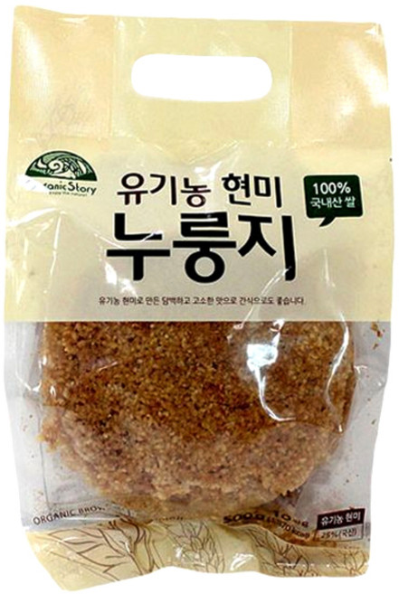 Organic Story herb 糙米鍋巴餅, 500g, 1包