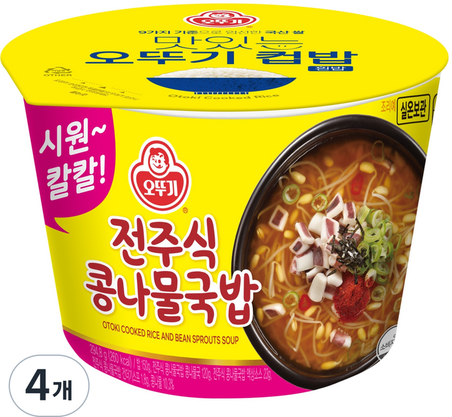 OTOKI 不倒翁 全州式豆芽菜湯飯, 294.8g, 4個