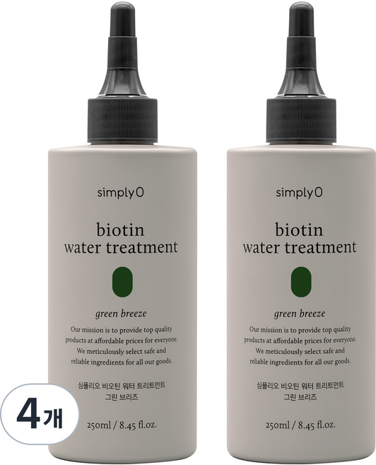 simplyO 生物素保濕護髮素, 4個, 250ml