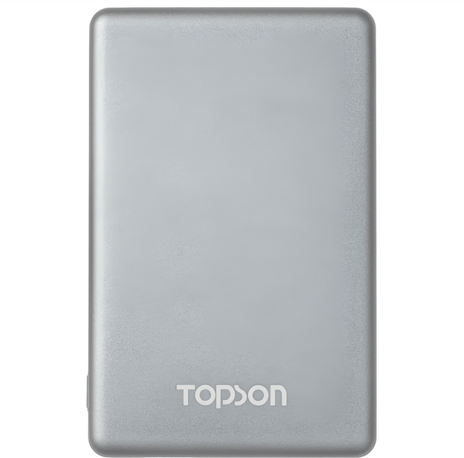 TOPSON 超薄磁吸行動電源 10000mAh, 雲岩灰, MTPB-10000
