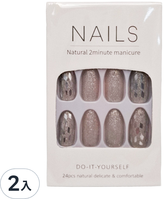 Paula's Nail 寶拉美甲 星月蝴蝶寶石美甲貼片, AP69102, 2盒