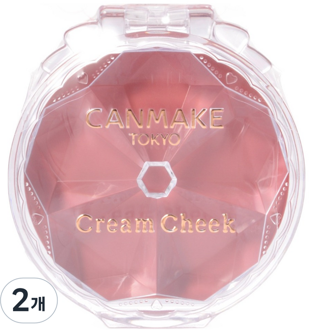 CANMAKE 霜狀腮紅, 2個, 25 櫻花緞帶 蜜粉
