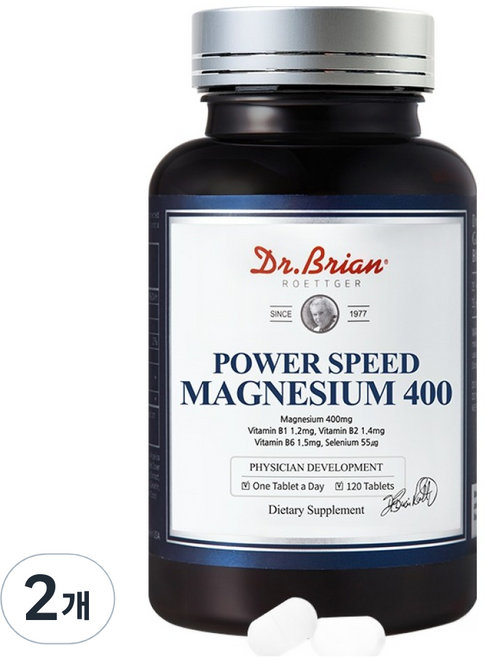 Dr.Brian ROETTGER 能量速效鎂 400 116.4g, 2個, 120錠