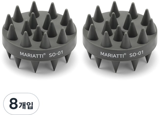 Mariatti 洗髮刷 頭皮按摩球, 深灰色, 8個