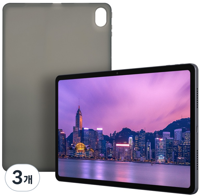 imuz MUPAD K10 PLUS 平板電腦專用 TPU 保護殼, 3個, 煙燻灰