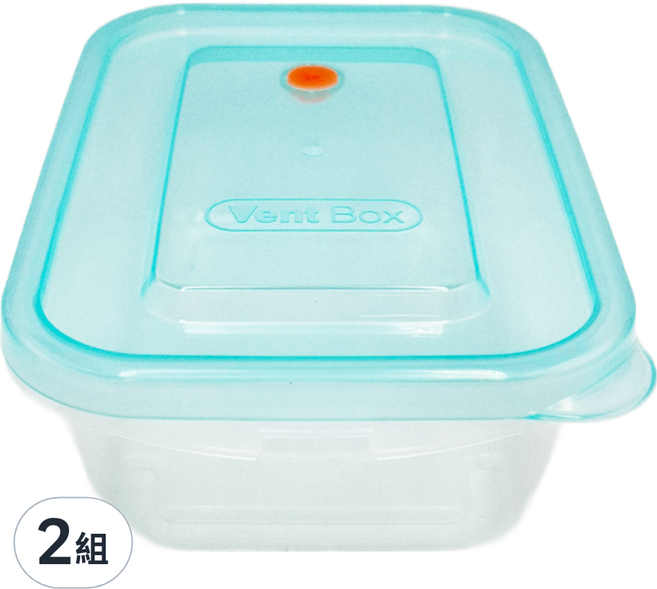 KEYWAY 聯府 易廚樂 保鮮盒 VBR5204 176 x 115 x 56mm 640g 520ml, 2組, 4個容器 + 4個蓋子