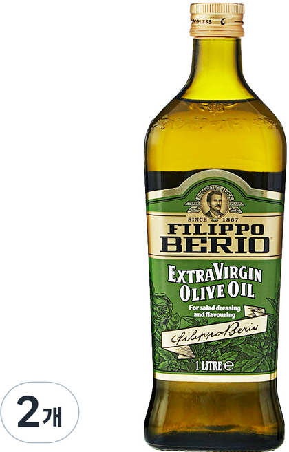 Filippo Berio 特級初榨橄欖油, 2個, 1L