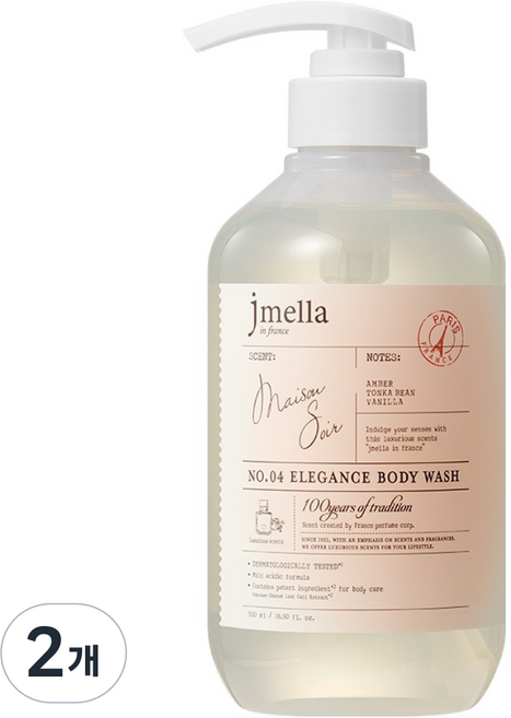 jmella 法國優雅香氛沐浴乳 Maison Suar, 2個, 500ml