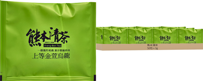 熊本清茶 上等金萱烏龍, 3g, 50包, 1組