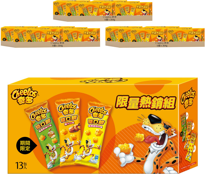 Cheetos 奇多 隨口脆玉米脆組, 364g, 18個
