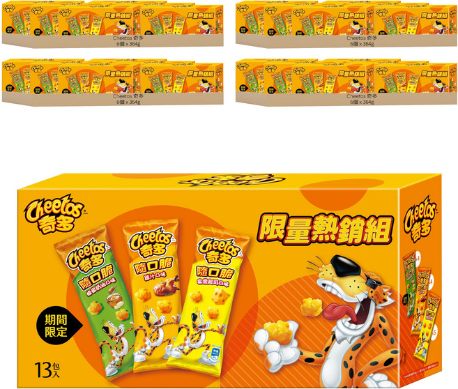 Cheetos 奇多 隨口脆玉米脆組, 364g, 24個