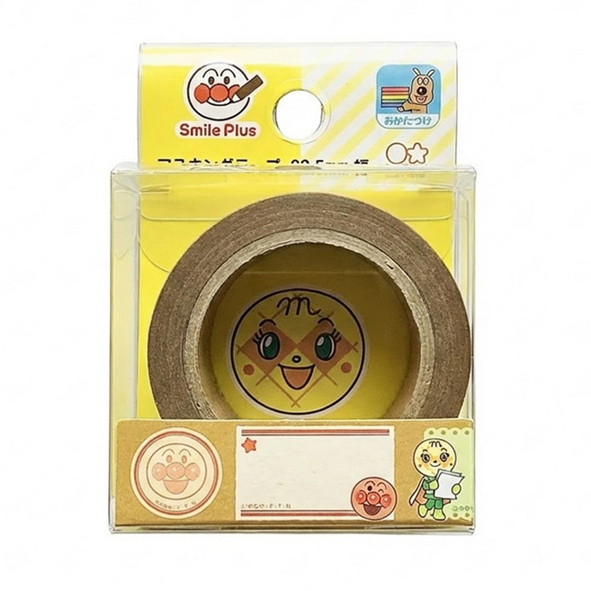 sun-star ANPANMAN 麵包超人 紙膠帶 22.5mm, 棕色, 1個
