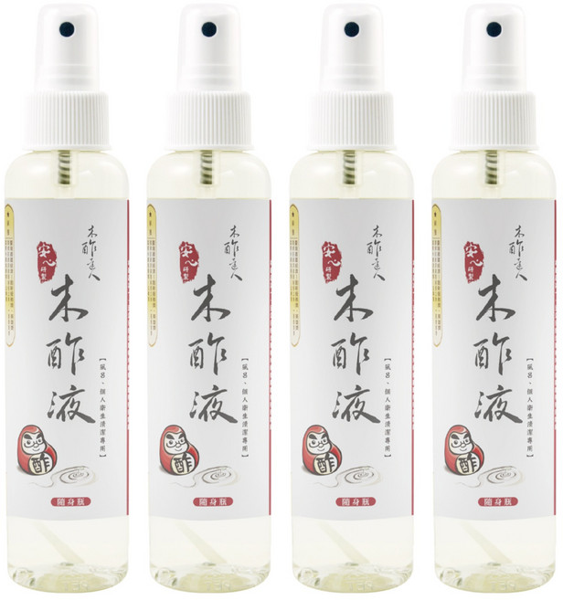 DAWOKO 木酢達人 精餾木酢液原液, 150g, 4瓶