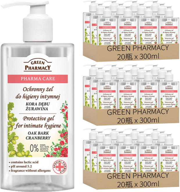 GREEN PHARMACY 蔓越莓私密潔膚露, 300ml, 60瓶