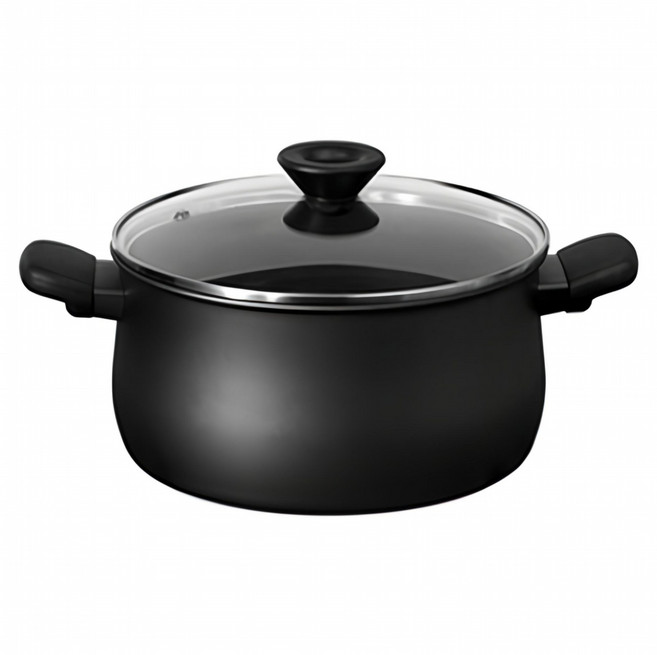 MEYER 美亞 鎧甲系列 導磁不沾雙耳湯鍋 24cm 5.7L IH/電磁爐適用 含蓋 黑色 1個