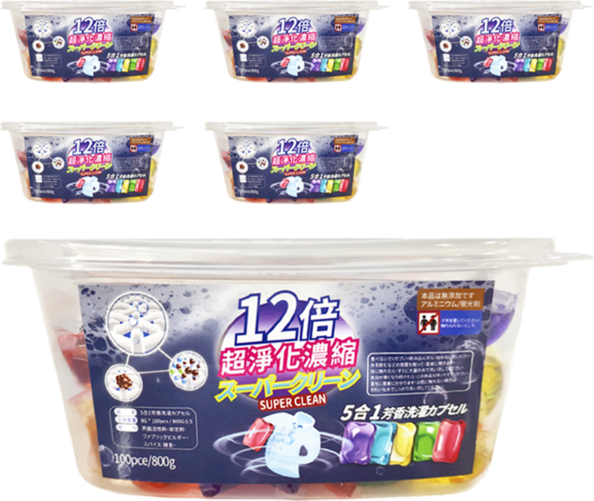 洗衣球 8g, 100顆, 6盒