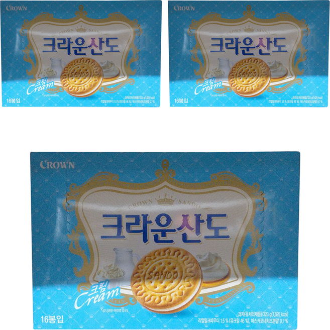Crown Sando 奶油, 323g, 3個
