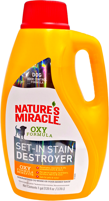 NATURE'S MIRACLE 自然奇蹟 橘子活氧酵素去漬除臭噴劑, 3.78L, 1桶