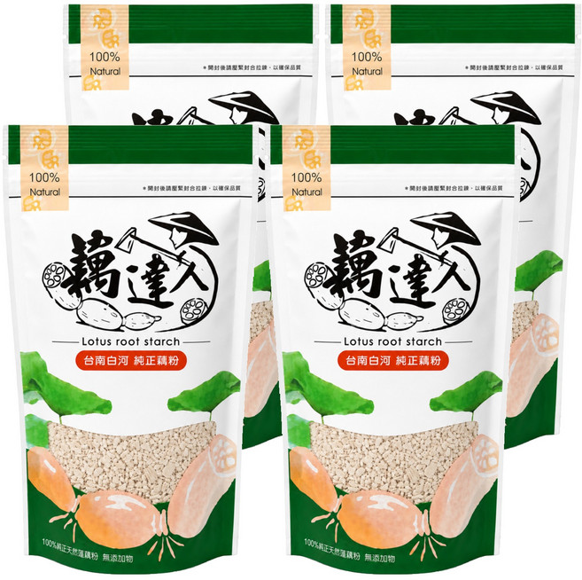藕達人 蓮藕粉, 4包, 150g