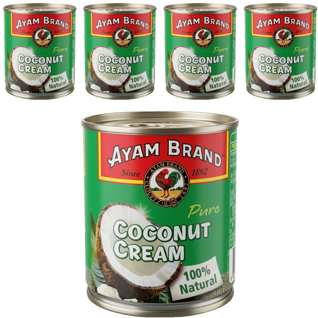 AYAM 雄雞標 特級椰漿, 5罐, 270ml