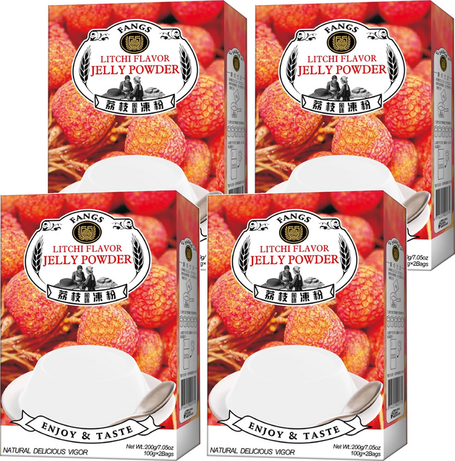 FANGS 方氏 荔枝凍粉, 200g, 4盒