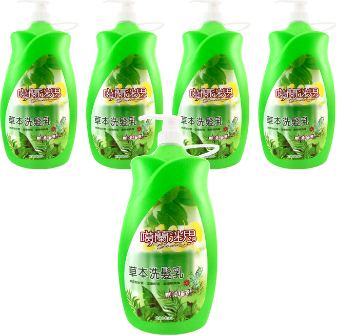 噶蘭迷思 賦活植萃草本洗髮乳, 2L, 5瓶