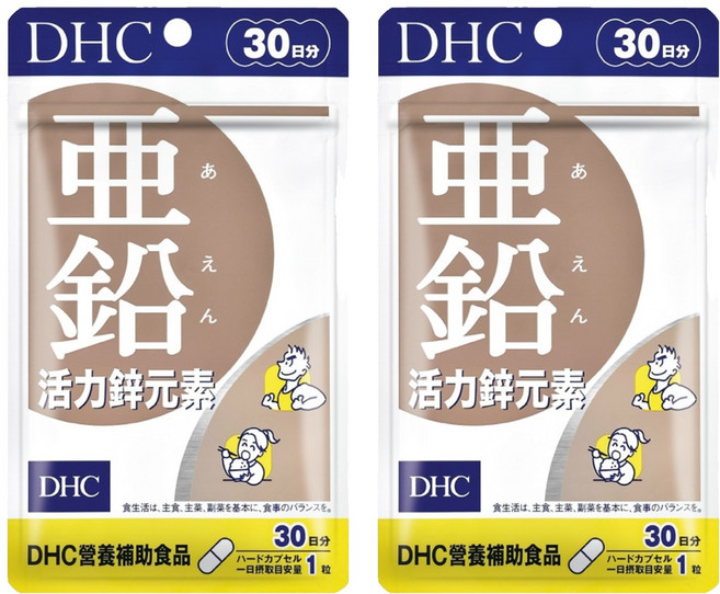 DHC 台灣公司貨 活力鋅元素, 30顆, 249mg, 2包