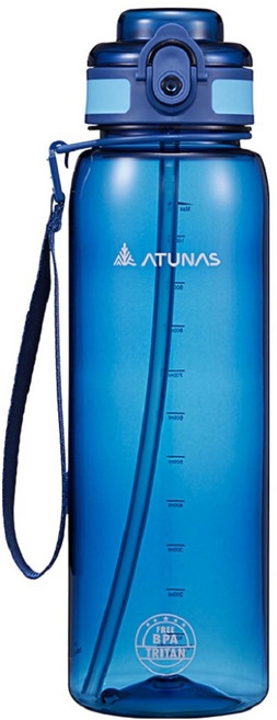 ATUNAS 歐都納 探索玩咖吸管運動瓶 A1KTGZ03, 1個, 1.2L, 寶藍色