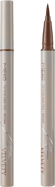 MEKO 山脊柔滑棉頭眼線液筆 0.3g, 02 BROWN, 1支