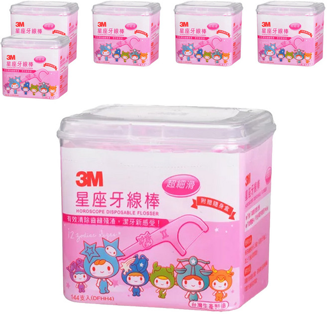 3M 星座牙線棒, 144支, 6盒