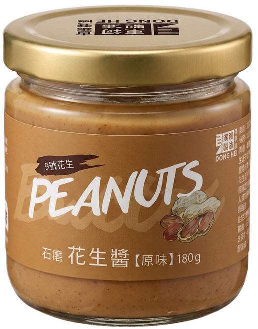 東和製油 石磨花生醬 原味, 180g, 1罐