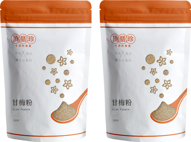 頂膳珍 甘梅粉, 100g, 2包