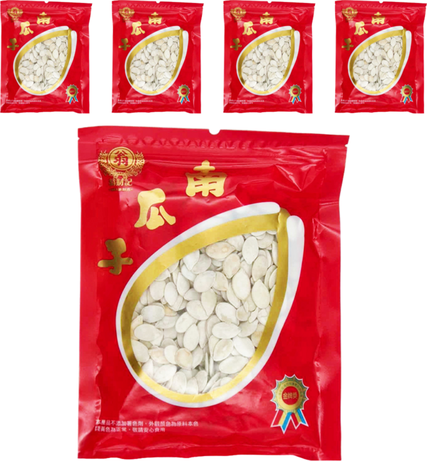 翁財記 南瓜子, 5包, 220g
