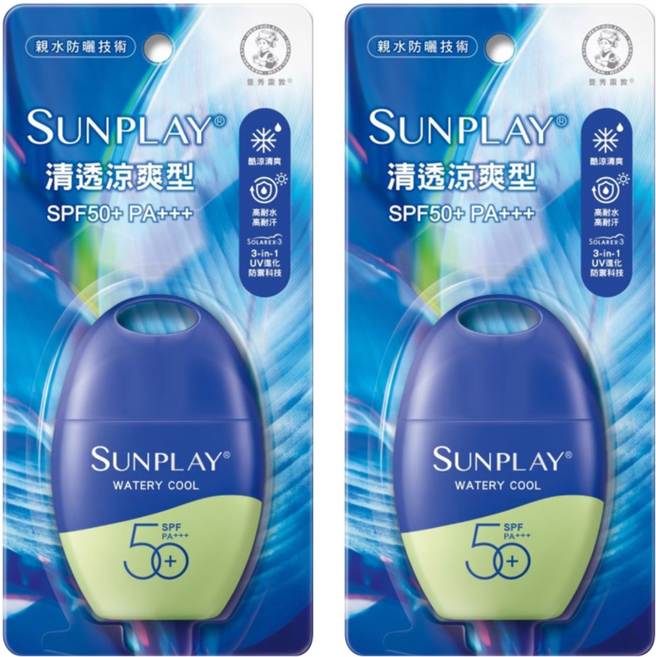 MENTHOLATUM 曼秀雷敦 SUNPLAY 防曬乳液 清透涼爽型 SPF50+ PA+++, 35g, 2件