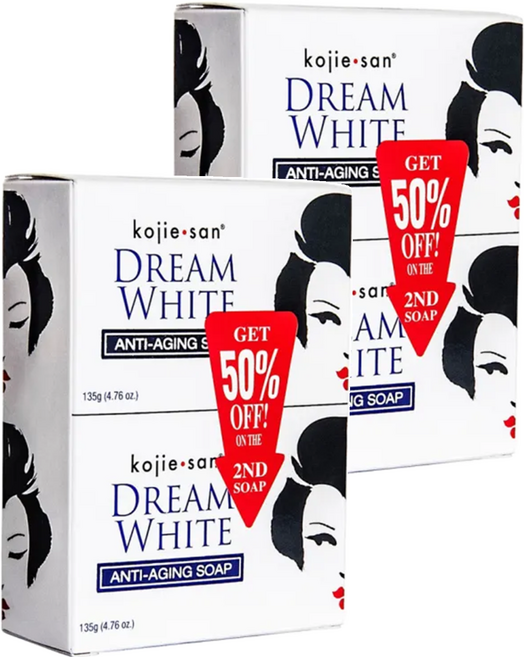 kojie.san DREAMWHITE ANTI AGING SOAP 香皂 2入, 270g, 2盒