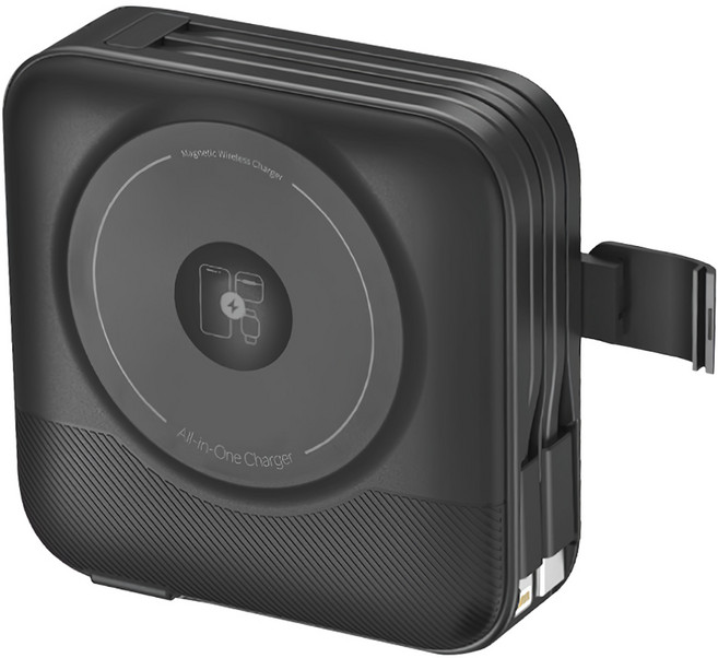 amuok 艾默克 全功能無線充行動電源 10000mAh Type-C + Lightning, DC16, 黑色