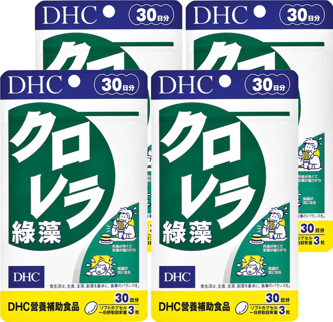 DHC 台灣公司貨 綠藻 30日份, 90顆, 430mg, 4包